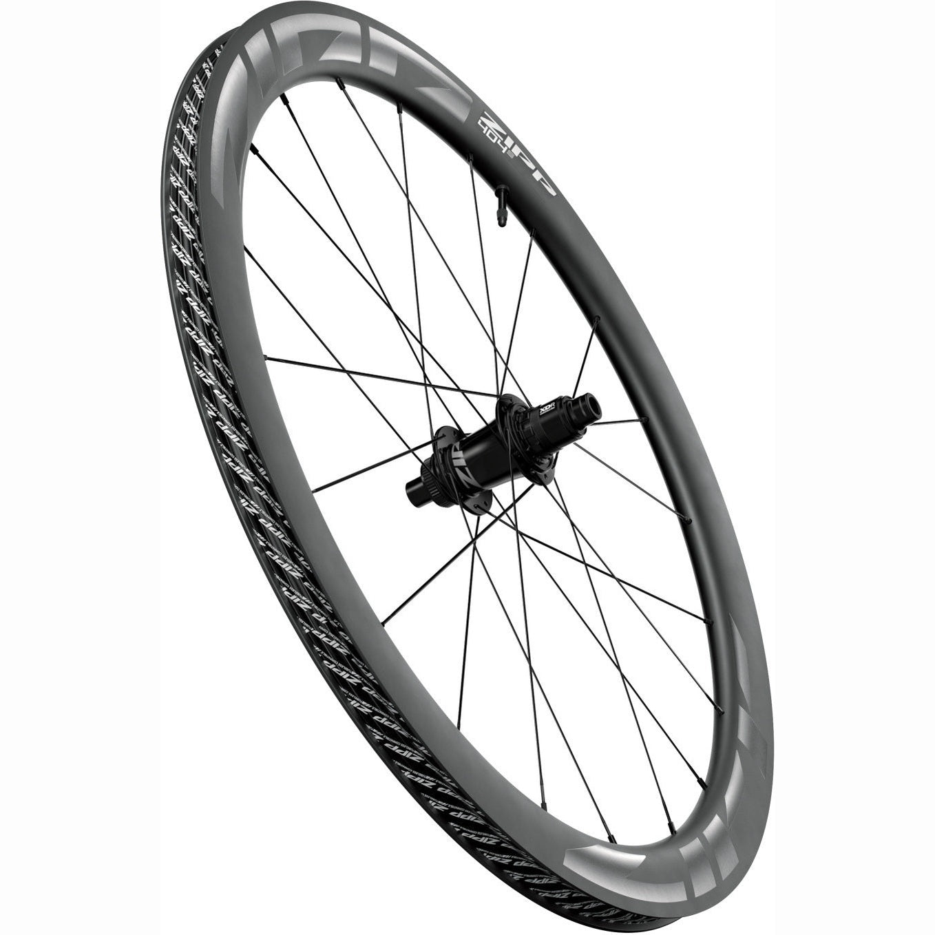 Zipp 404 S hinten / dunkelgrau / Zipp 176 / SRAM XDR