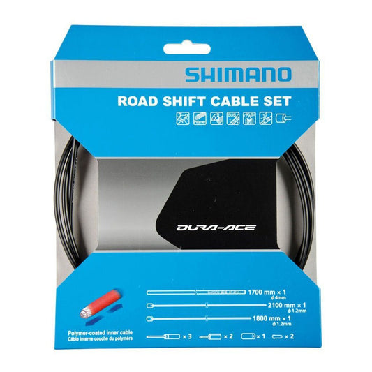 Shimano Schaltzug-Set Road Edelstahl, polymerbeschichtet