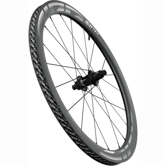Zipp 404 S hinten / dunkelgrau / Zipp 176 / SRAM XDR