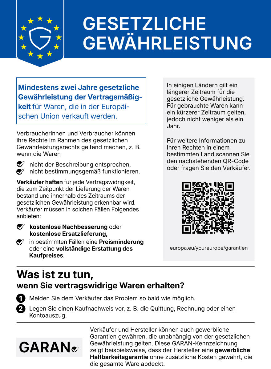 Herstellergarantie  Jahre
